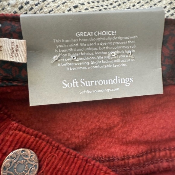 Soft Surroundings Straight Leg Corduroy Pants - Picture 8 of 9